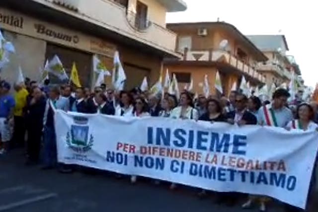 An anti-'Ndrangheta march in Isola Capo Rizzuto