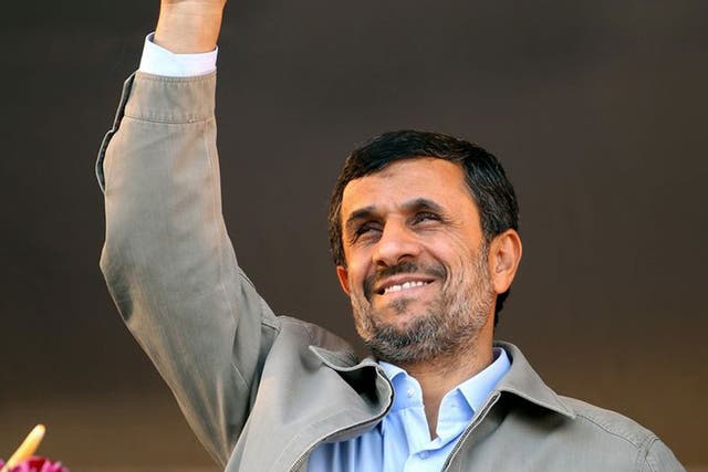MAHMOUD AHMADINEJAD: The religious
hardliner was elected president in 2005 and again
in 2009