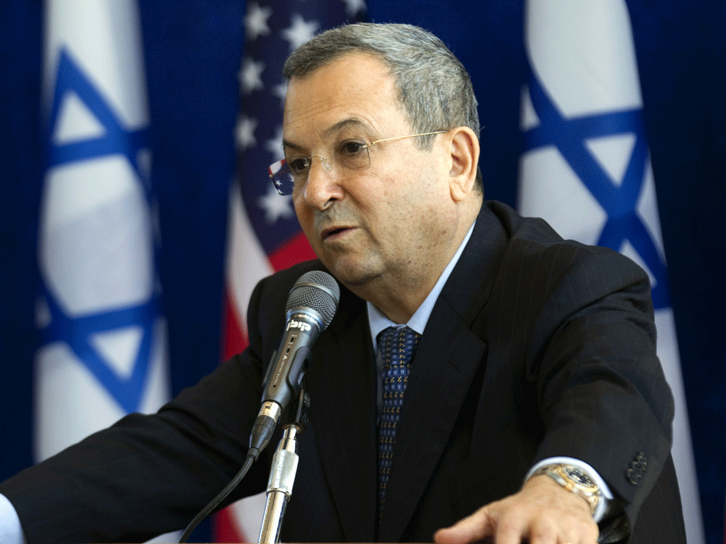 Former defence minister Ehud Barak