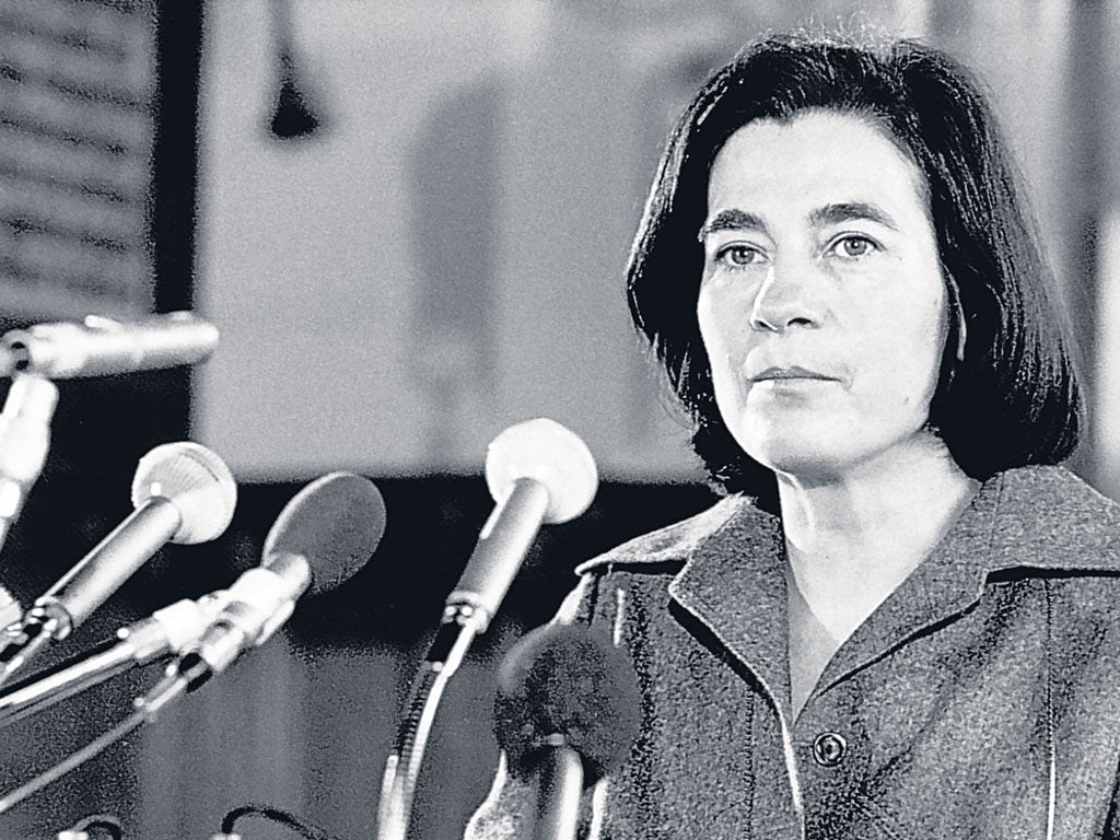 Wolf in 1978: she was one of the few who called for the preservation of an East German state