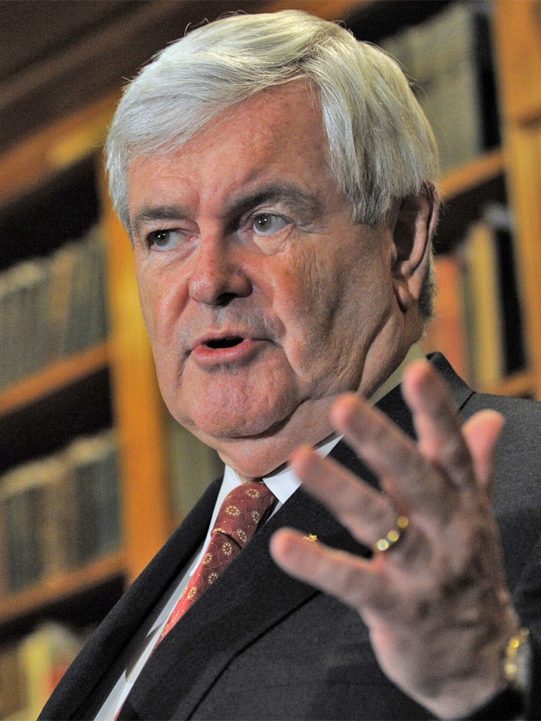 Former House Speaker Newt Gingrich.