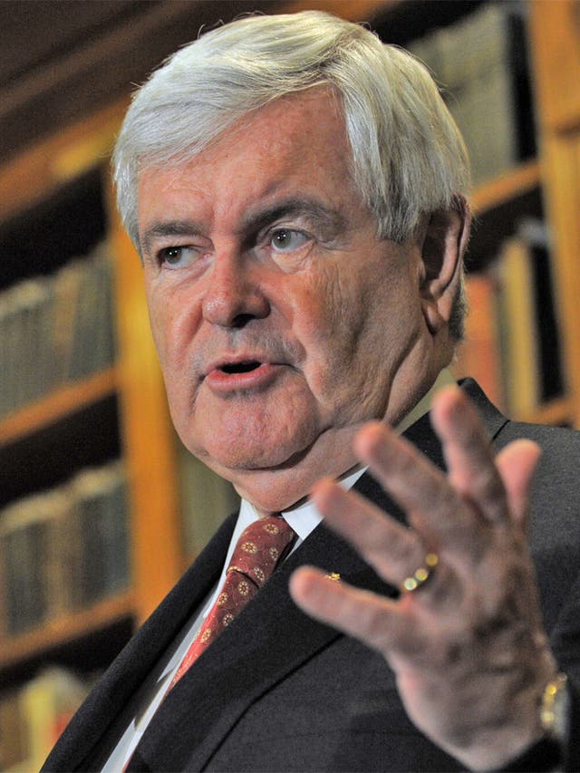 <p>Former House Speaker Newt Gingrich.</p>