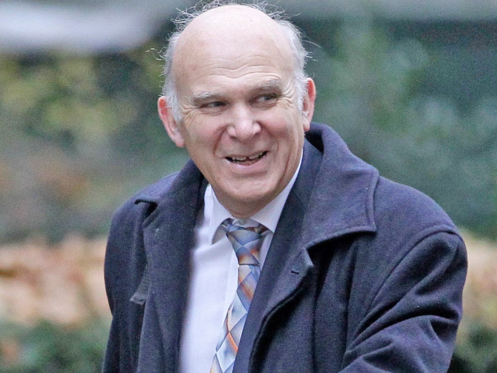 The Business Secretary, Vince Cable