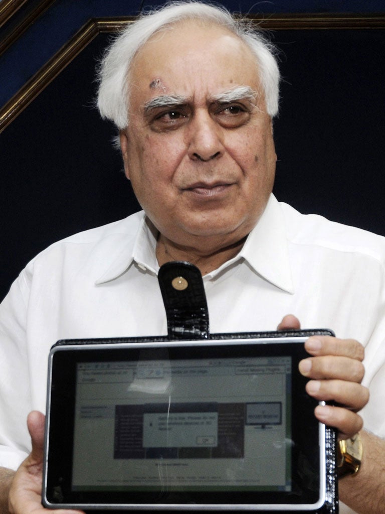 Kapil Sibal wants websites to screen culturally sensitive material.