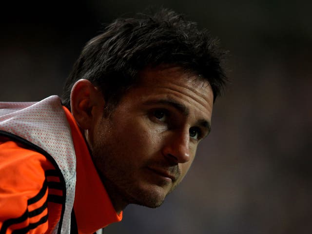 Lampard remained on the bench for last night's 3-0 victory over Valencia