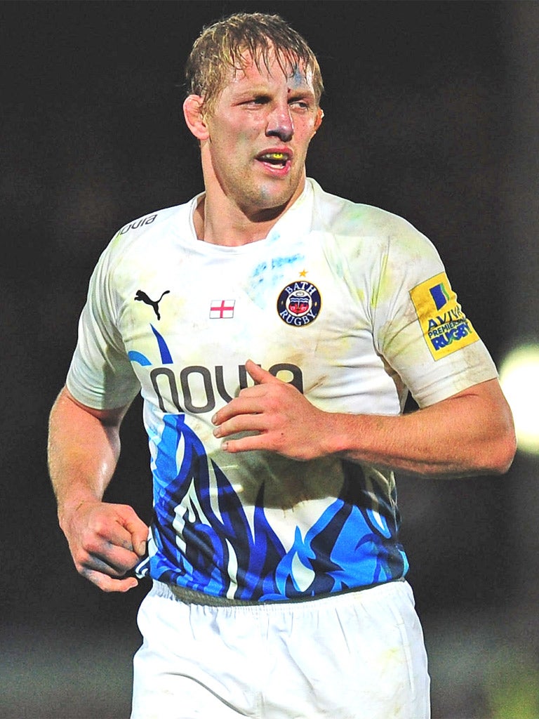 Lewis Moody was injured playing for Bath at Worcester
