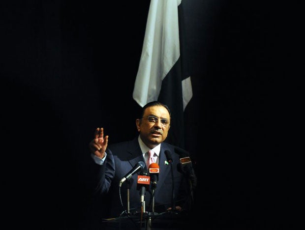 Pakistan's president Asif Ali Zardari has been hospitalised in Dubai