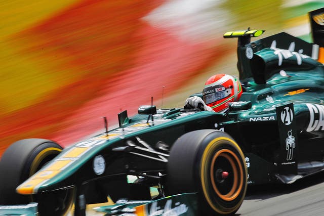 Jarno Trulli of Team Lotus during the Brazilian Formula One Grand Prix