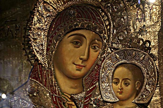 Icon in Bethlehem's Church of the Nativity