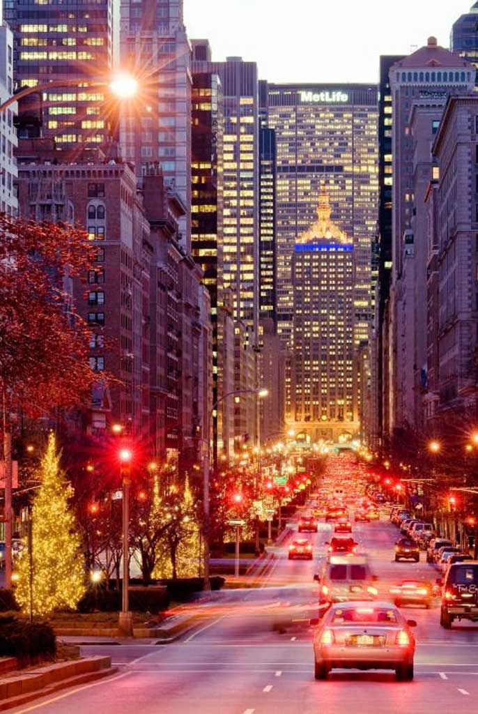 Light fantastic: Manhattan's Park Avenue
