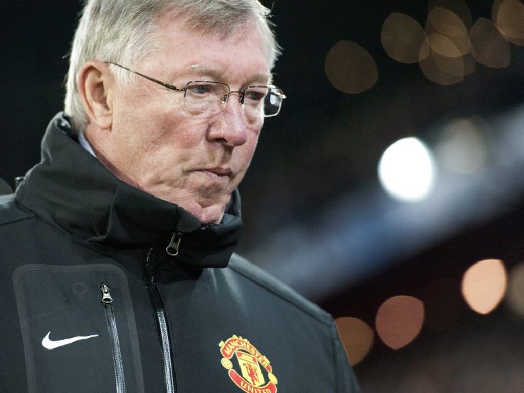 Sir Alex Ferguson comes to terms with elimination from the Champions League