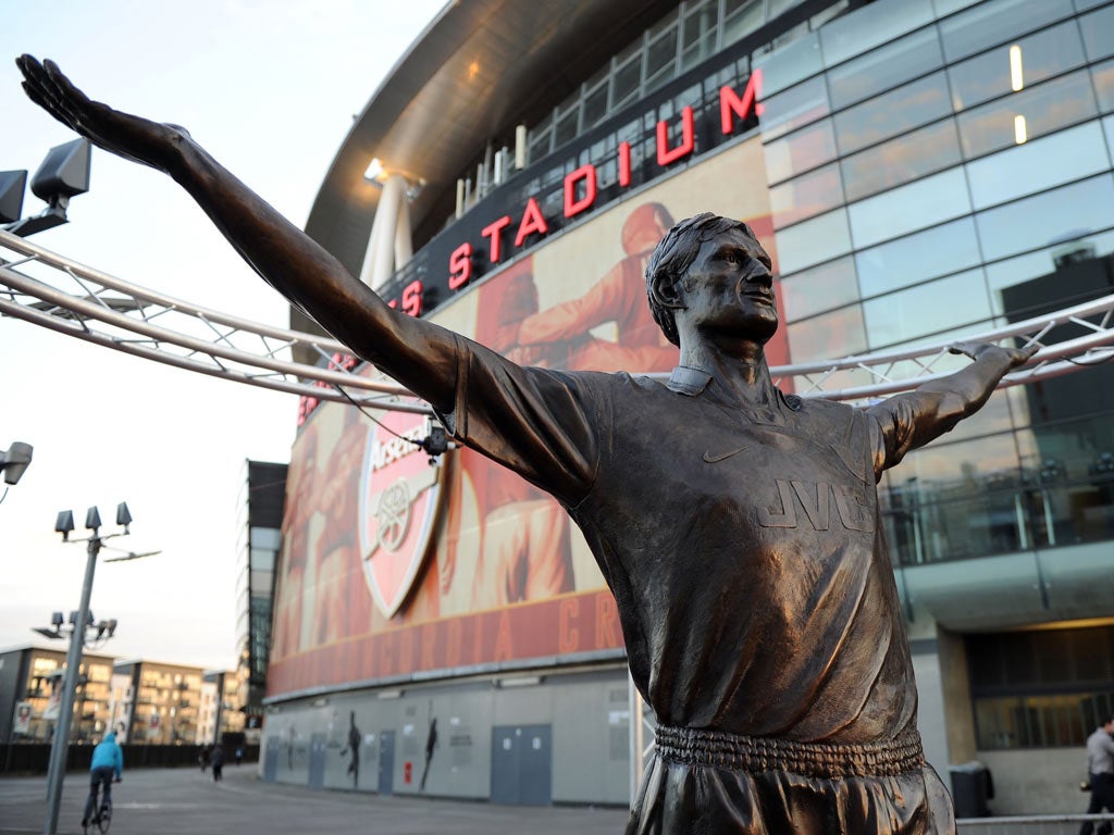 Statue of Arsenal Legend Tony Adams is unveiled at Emirates Stadium