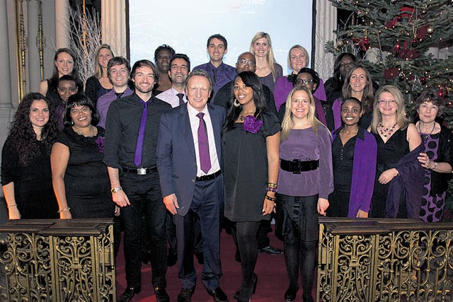 Lining up alongside the Singology Gospel Choir at the Carols by Candlelight event in Mayfair was a proud moment