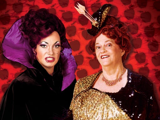 Dartford: The pantomime inherent in Strictly Come Dancing is given free rein when former contestant Ann Widdecombe stars alongside
judge Craig Revel Horwood in Snow White at the Orchard Theatre, Dartford