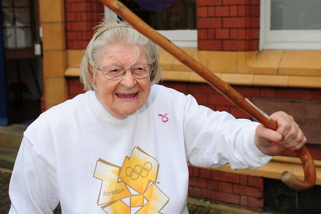 Moira Starkey of Storridge, Herefordshire, has become one of the first people to be chosen to carry the Olympic torch for London 2012