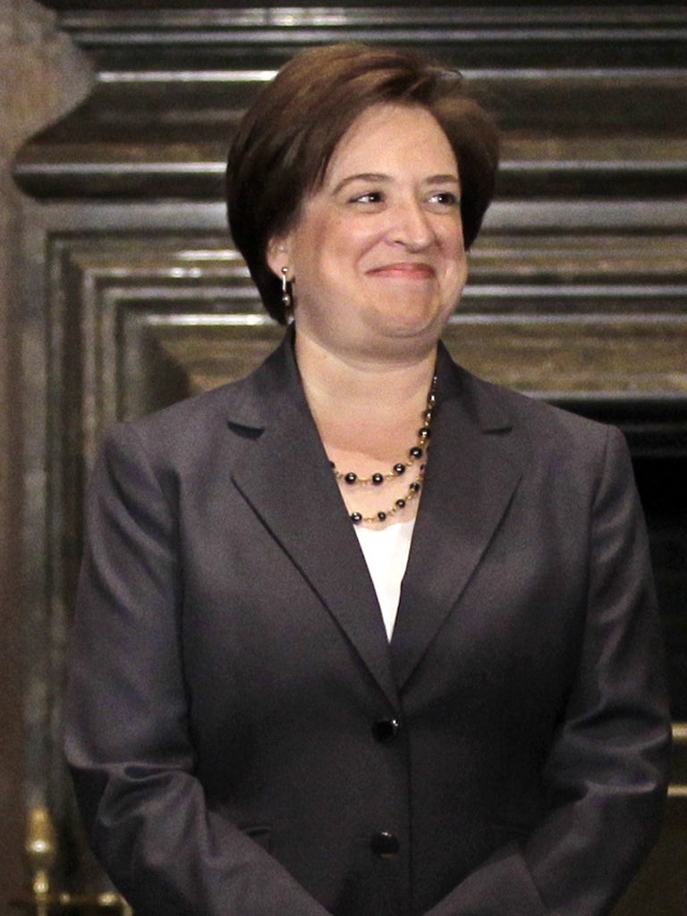 Iowa's chief justice Elena Kagan