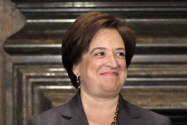 Iowa's chief justice Elena Kagan