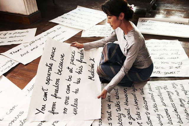 Life-changing: Michelle Yeoh as Aung San Suu Kyi in The Lady