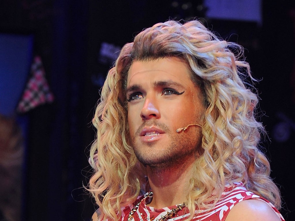 2005 winner Shayne Ward in musical 'Rock of Ages'