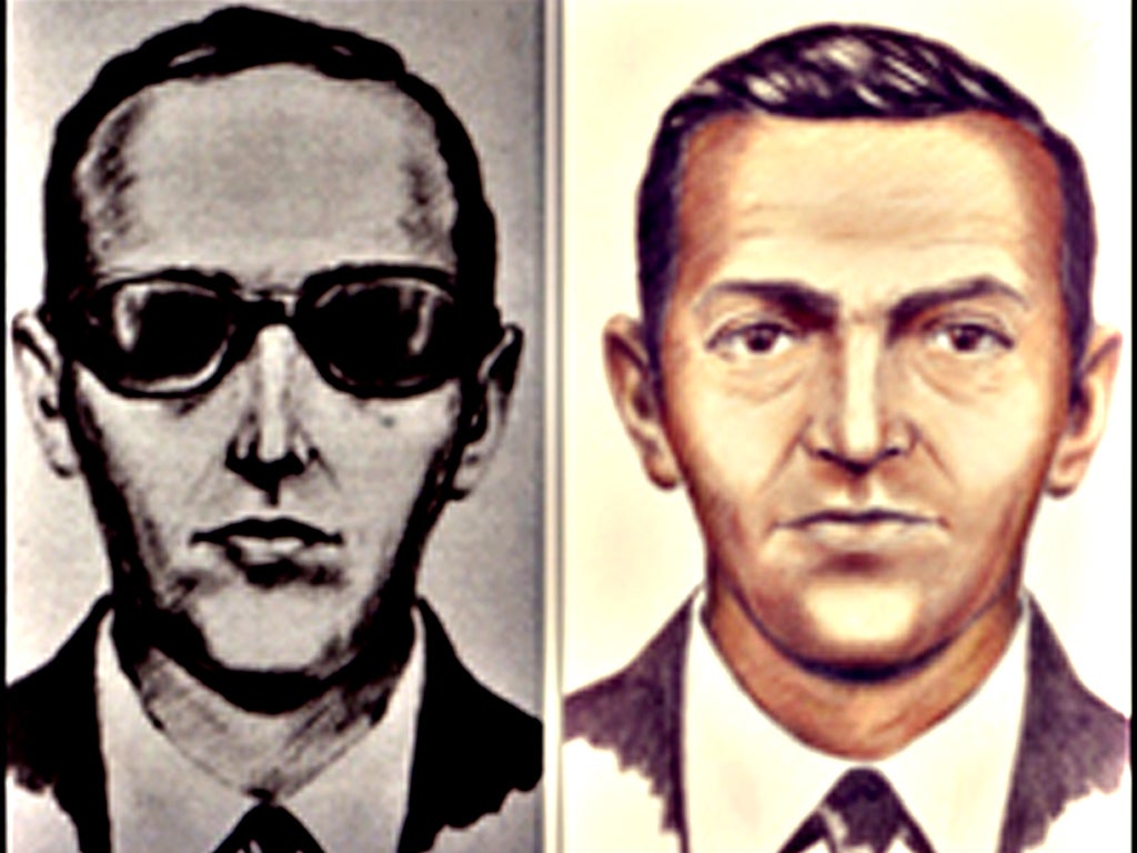 The hijacker shown in police sketches