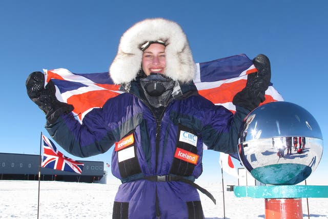 Sixteen-year-old Amelia, who last Friday became the youngest person to ski to the South Pole