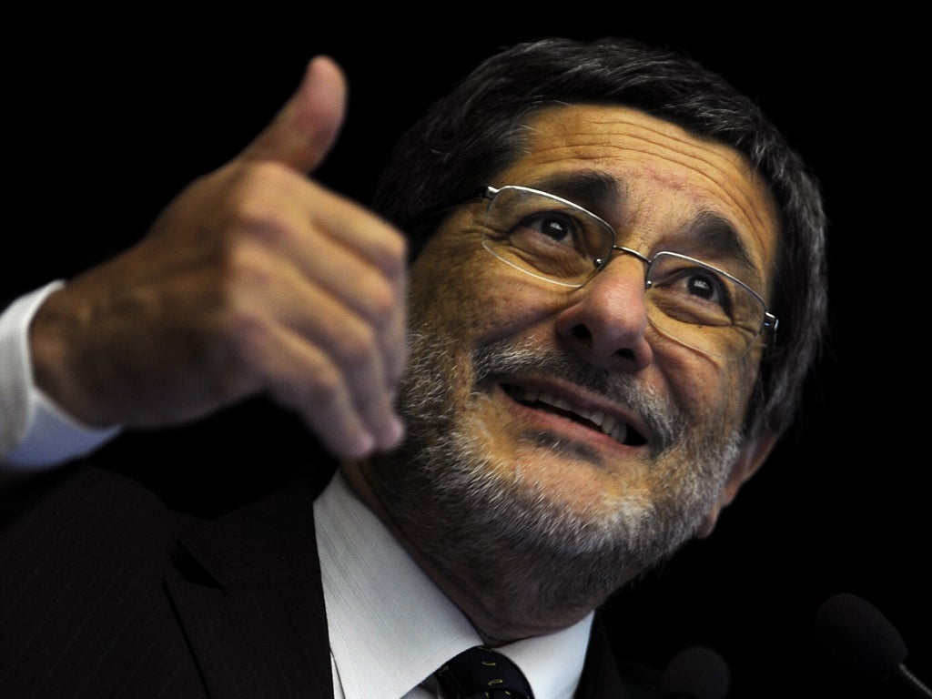 Petrobras president Jose Sergio Gabrielli de Azevedo