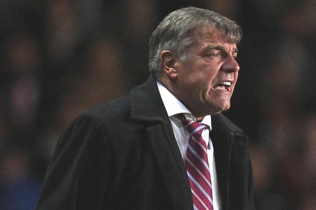 SAM ALLARDYCE: The West Ham manager had his ‘worst
day’, losing 3-0 to Reading