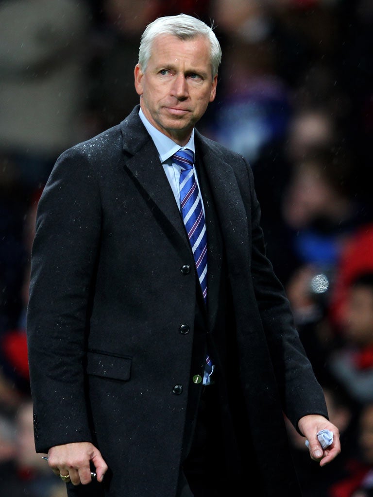 ALAN PARDEW: The Newcastle manager urged Chelsea’s Andre Villas-Boas to be more respectful