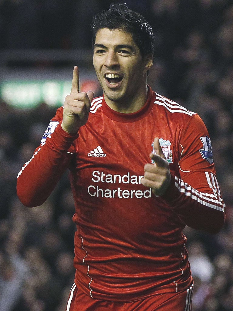 Luis Suarez scored the only goal of the game