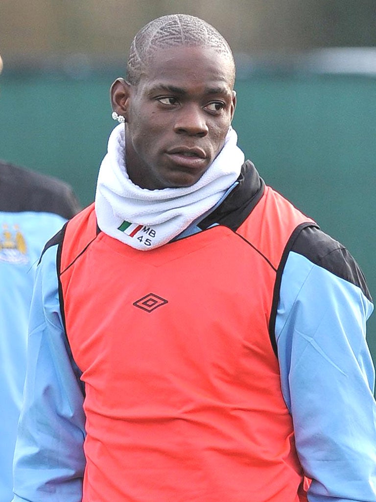 MARIO BALOTELLI: Striker was out late on Saturday
in Manchester, in breach of the club’s curfew