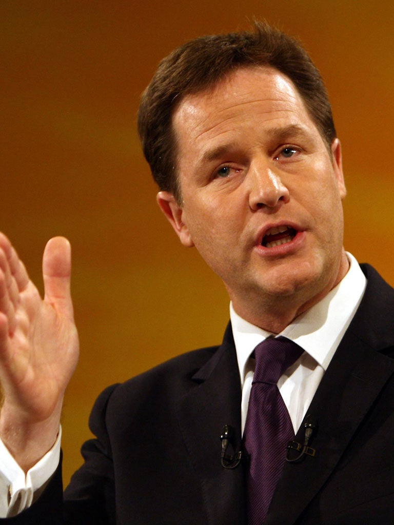 Deputy Prime Minister Nick Clegg