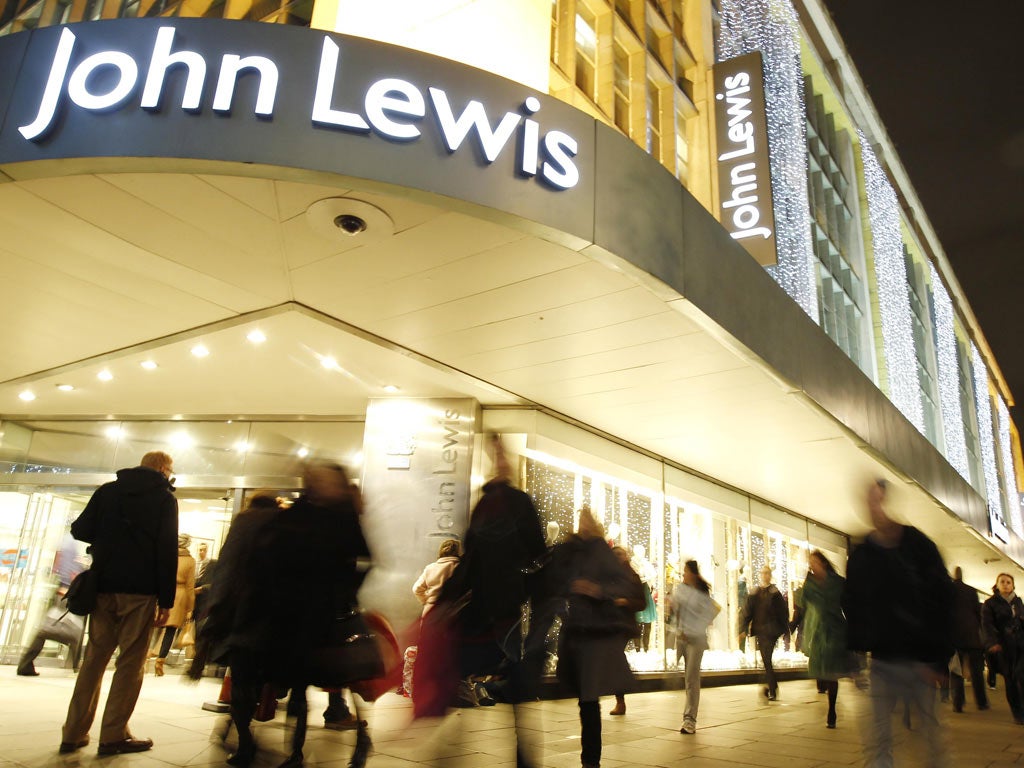 John Lewis and other stores enjoyed record takings as the
public finally flocked to the shops
