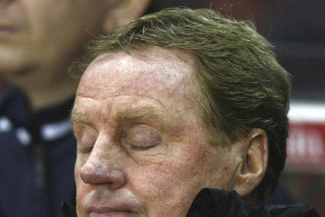 Harry Redknapp was unimpressed by the referee at Stoke on Sunday