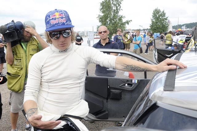 Kimi Raikkonen returns to F1 after a spell in rally driving