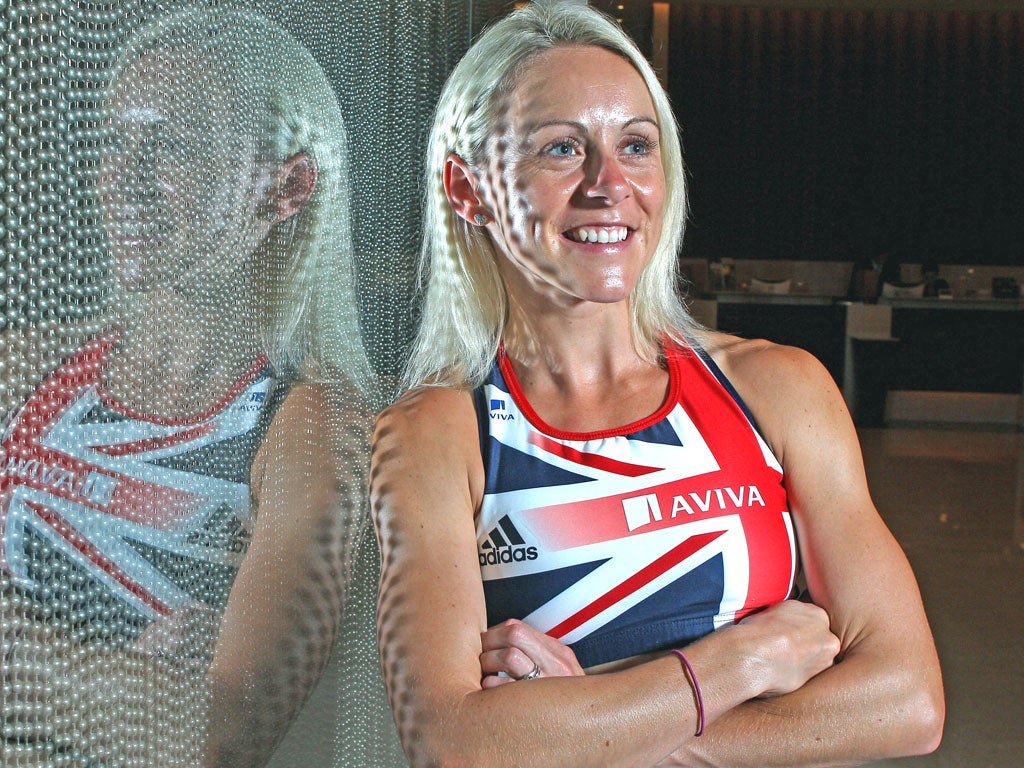 'The Olympics could be the greatest thing ever to happen to me,' says Jenny Meadows, 'or a massive personal failure played
out on a national level'