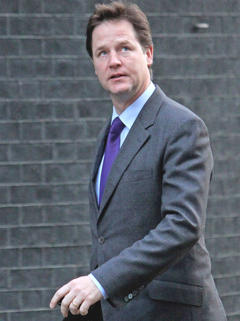 After his Commons no-show on Monday it was back to business as usual for Nick Clegg yesterday