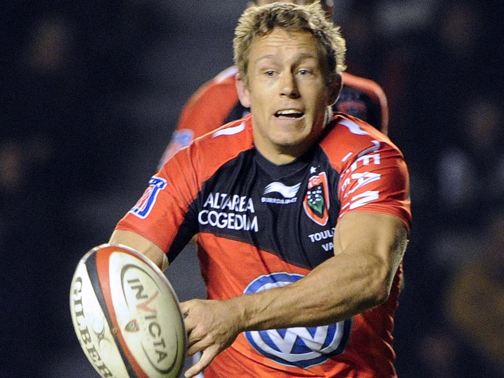 Jonny Wilkinson pictured in action last night