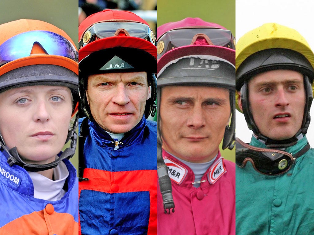 The four jockeys found guilty of corruption by the BHA are Kirsty Milczarek, Jimmy Quinn, Greg Fairley and Paul Doe