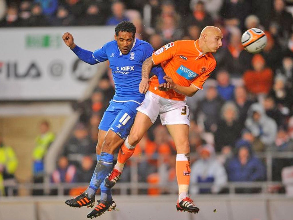 Jonjo Shelvey (right) had a successful loan period at Blackpool
from Liverpool