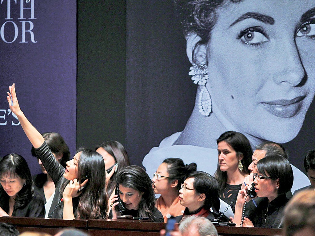 Bidding was intense at the auction