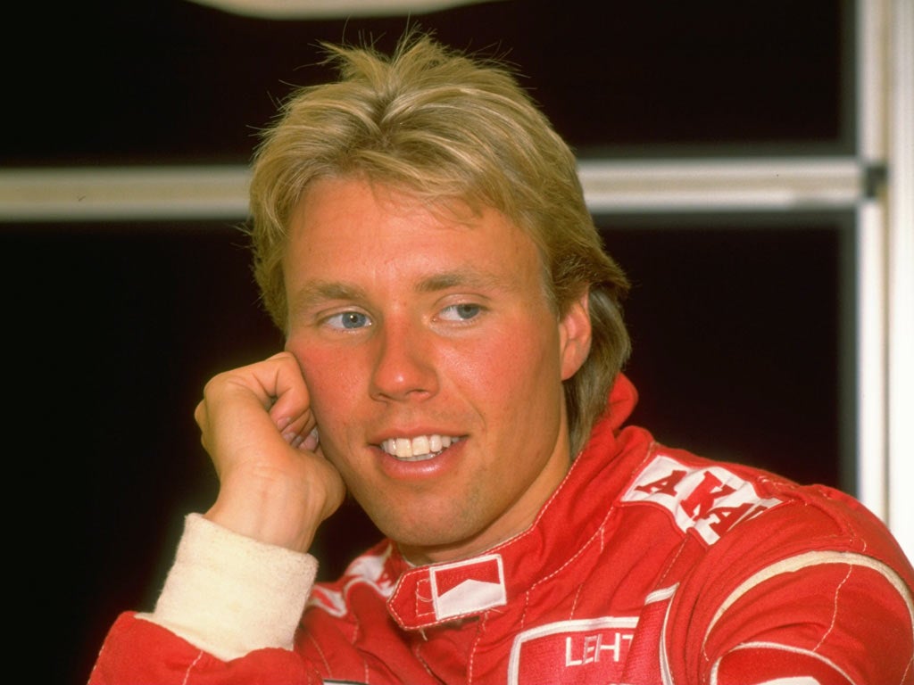Jyrki Järvilehto pictured during his Formula One career in 1988