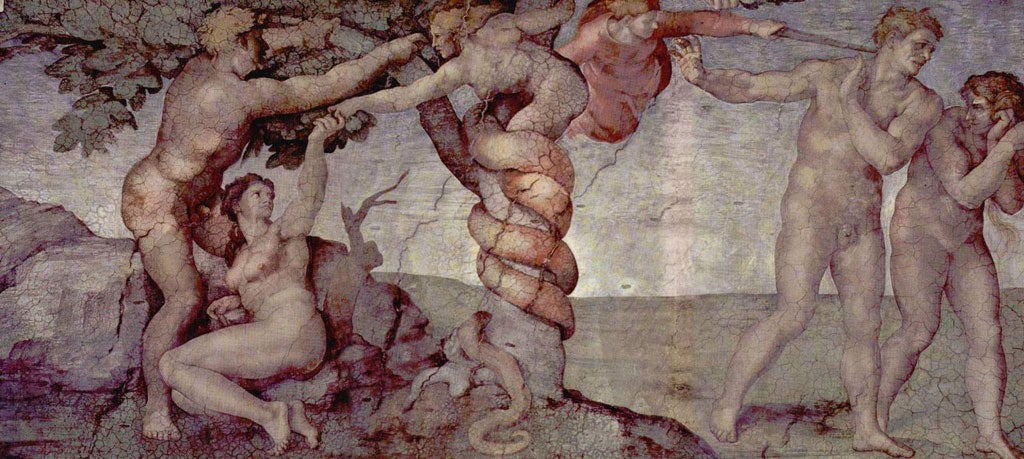 Reappraisal of Christian concepts: Michelangelo's creation story, in the Sistine Chapel