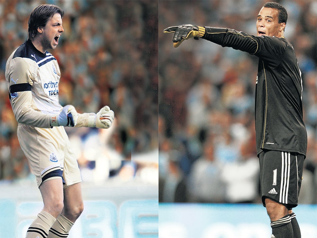 Newcastle’s Tim Krul and Swansea’s Michel Vorm are taking the Premier League by storm