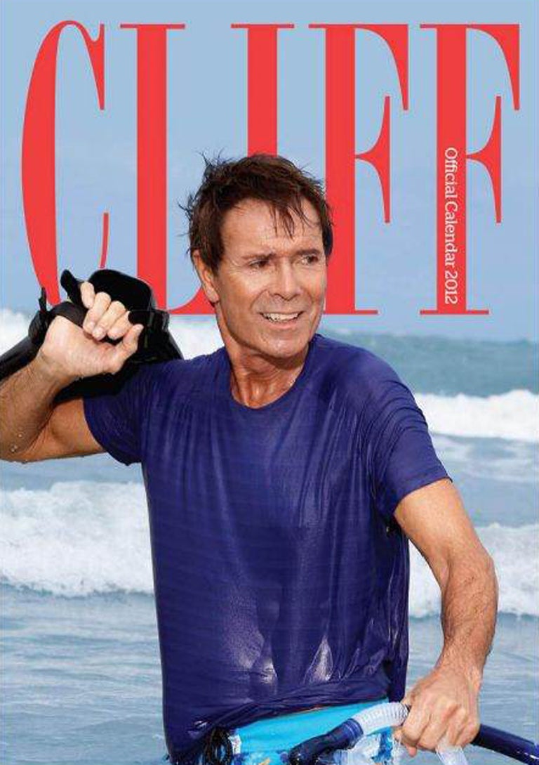 Cliff Richard’s calendar features the 71 year old in a series of buff, all-action poses