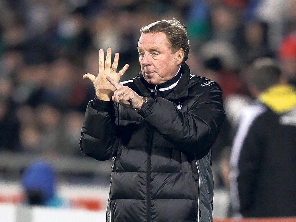 Harry Redknapp works out that Tottenham are going out despite their 4-0 win in Dublin last night