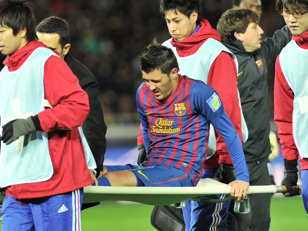 David Villas broke his leg in the Club World Cup semi-final