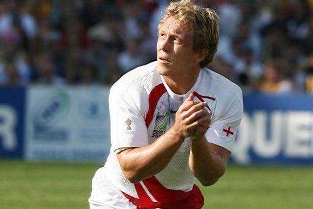 <p>Jonny Wilkinson who has announced his retirement from international rugby</p>