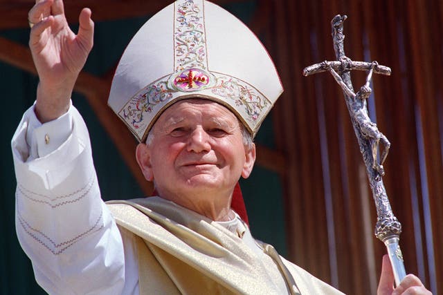 <p>Pope John Paul II led a service at which sports arena? See question 27</p>