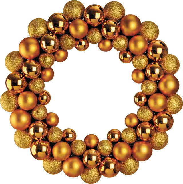 <p><strong>1. Bauble wreath</strong></p><p>&lt;p&gt;DZD, £15.95. These wreaths are fun, available in a kaleidoscope of colours and, crucially, entirely needle-free. 020 7388 7488, dzd.co.uk&lt;/p&gt;</p>