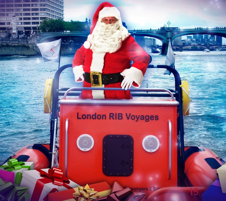 <p>Santa moors: The Jingle Bell Blast on the Thames</p>